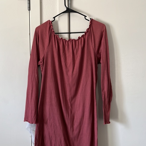 Mauve Sweater Dress - Picture 2 of 4